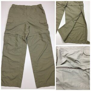 REI Petite Beige Zip Hem Adjustable Length Active Hiking Shorts Pant